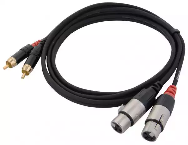 CORDIAL CFU 1.5 FC- RCA to (F) XLR audio kabel