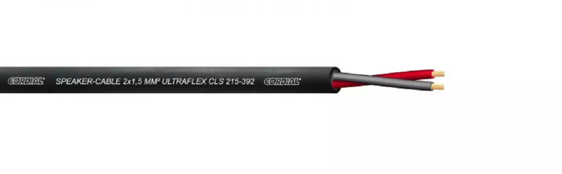 CORDIAL CLS 215 BLACK, 2x1,5mm2- zvučnički kabel