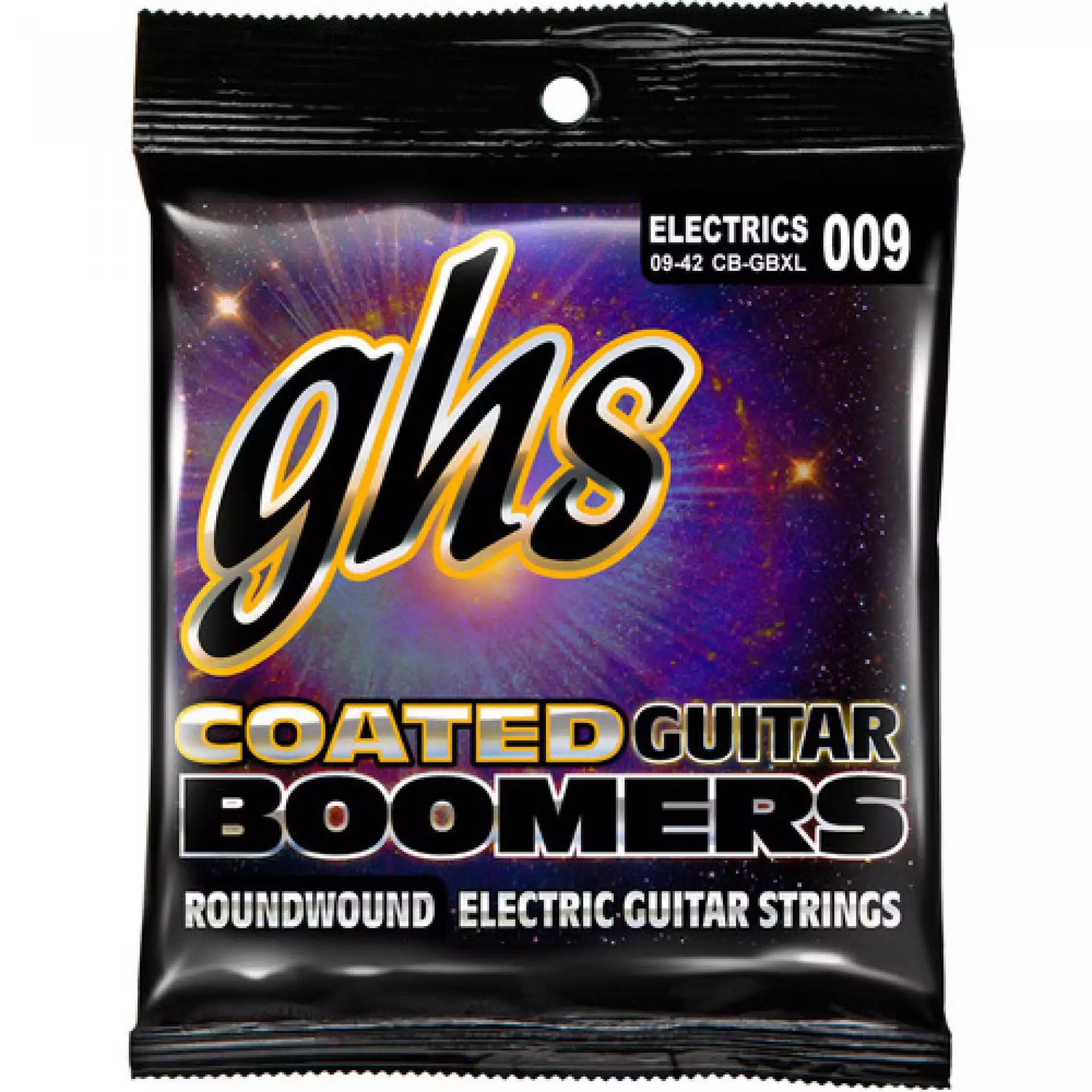 GHS CB-GBXL Extra Light Coated Boomers Roundwound Electric Guitar Strings (6-String Set, 09 - 42)