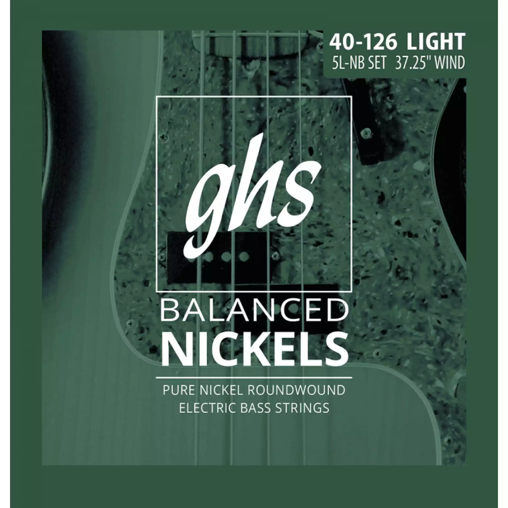 GHS 5L-NB Nickel Round Wound Bass Str. Long Sc. 5-String 40-126 - žice za bas gitaru