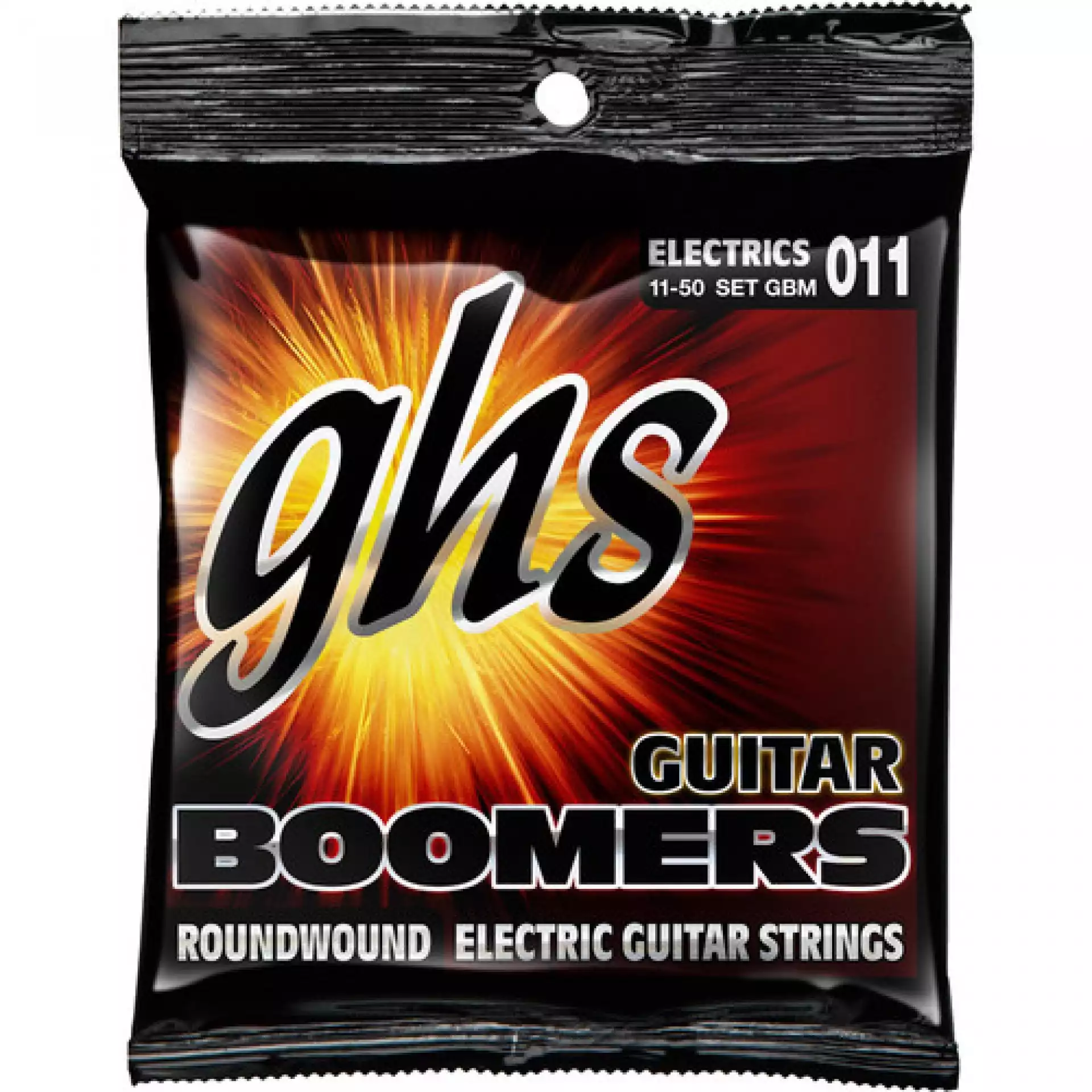 GHS GBM Boomers Roundwound Medium Electric Guitar Strings (6-String Set, 11 - 50)