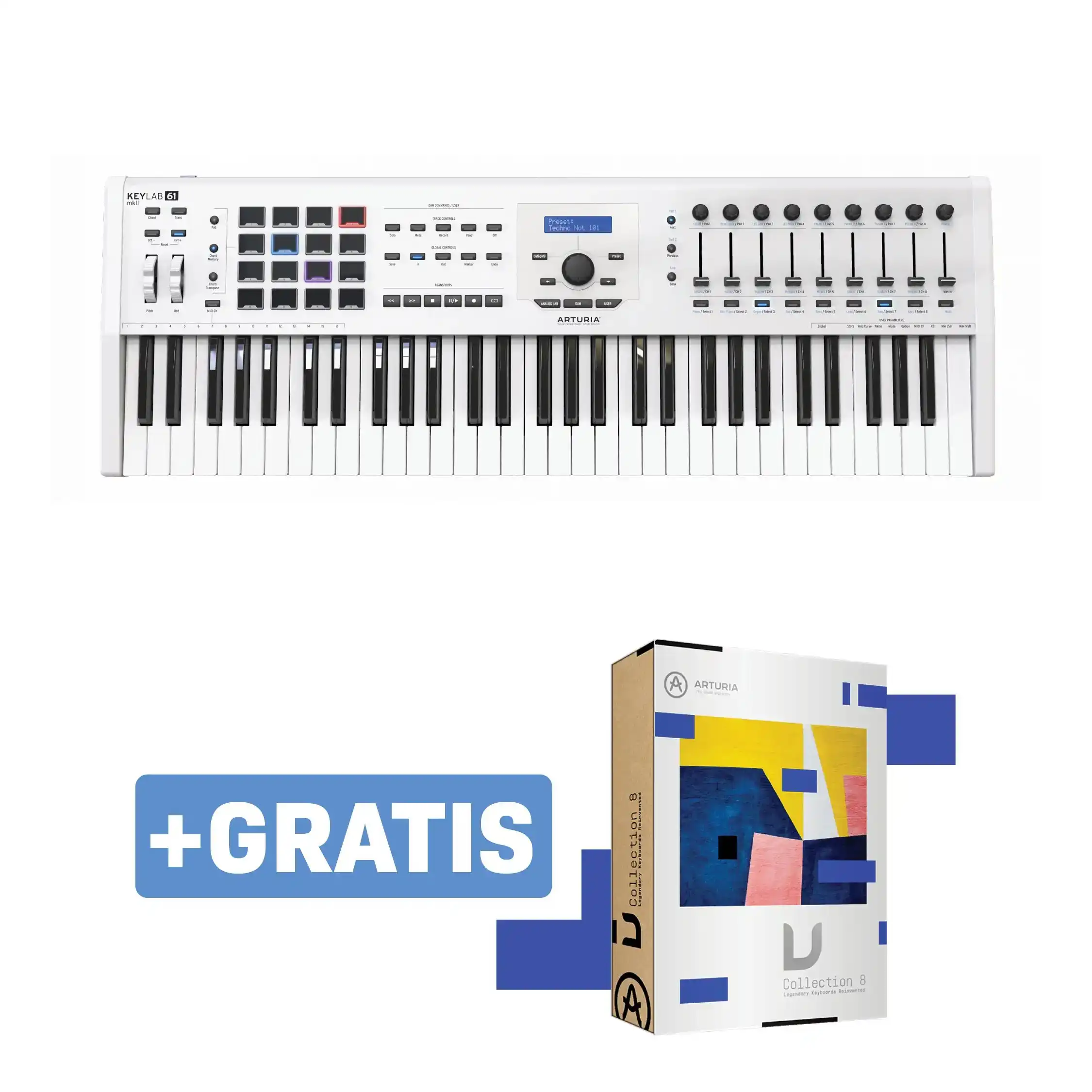 Arturia KeyLab 61 MKII White - MIDI klavijatura i sekvencer