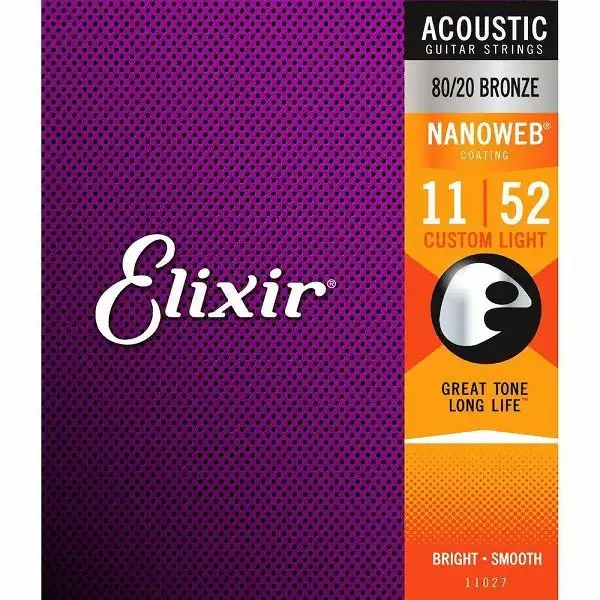 ELIXIR 11027 11-52 bronze NANOWEB - žice za akustičnu gitaru