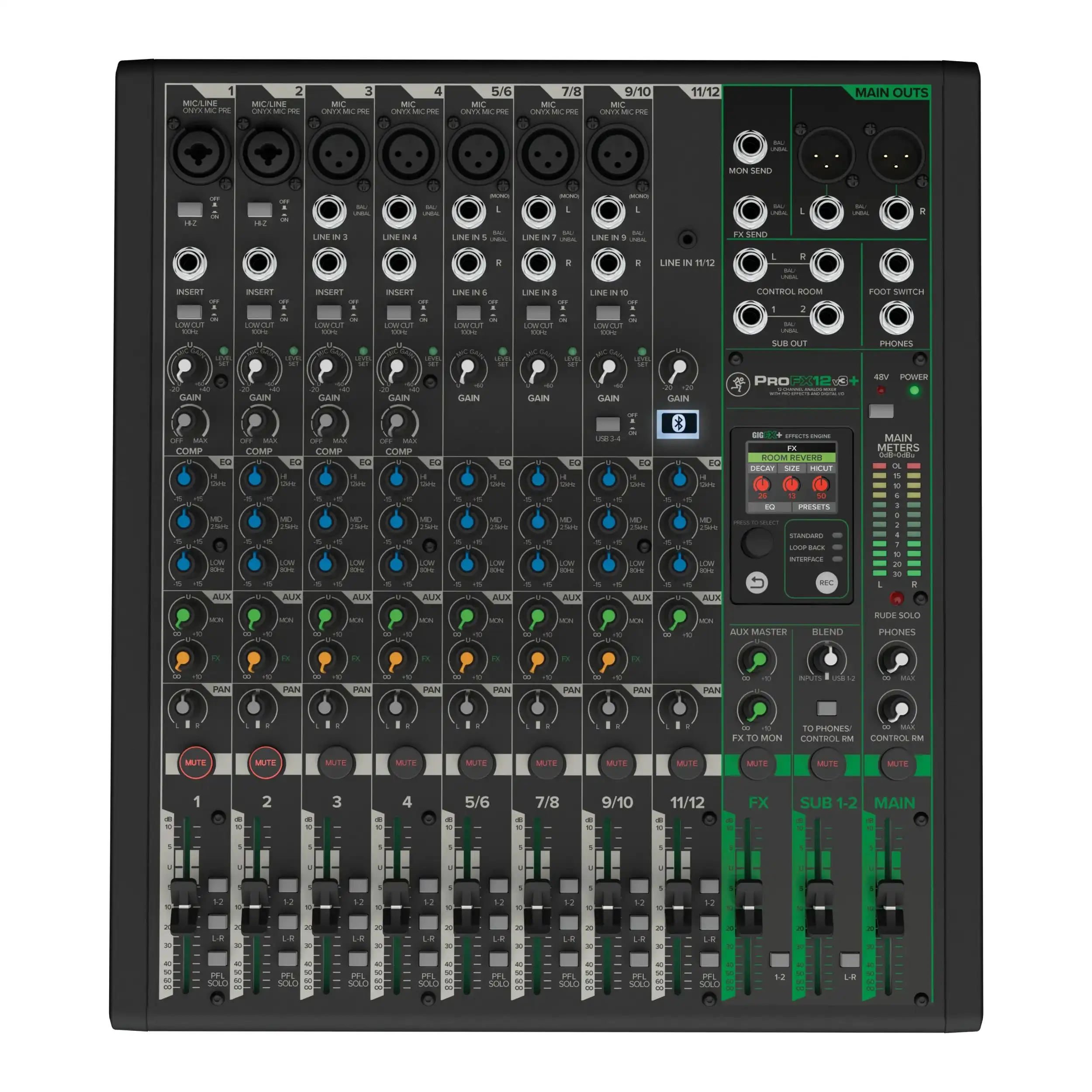 Mackie ProFX12v3+ - mikseta bez snage
