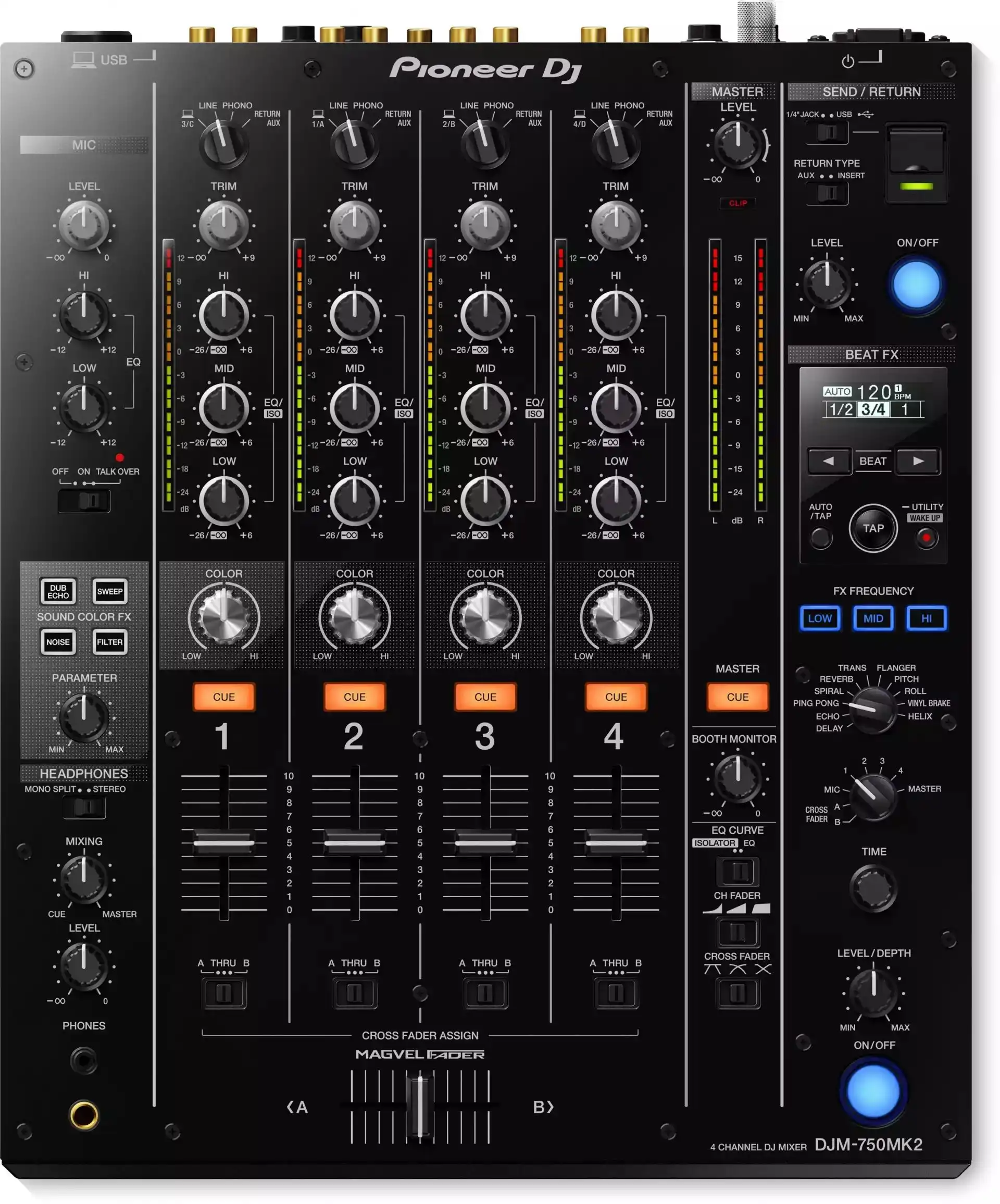 Pioneer DJM-750MK2  - DJ kontroler/mikseta