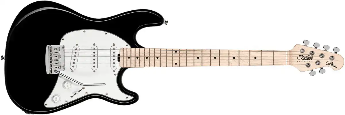 Sterling Cutlass CT30 SSS Black- električna gitara