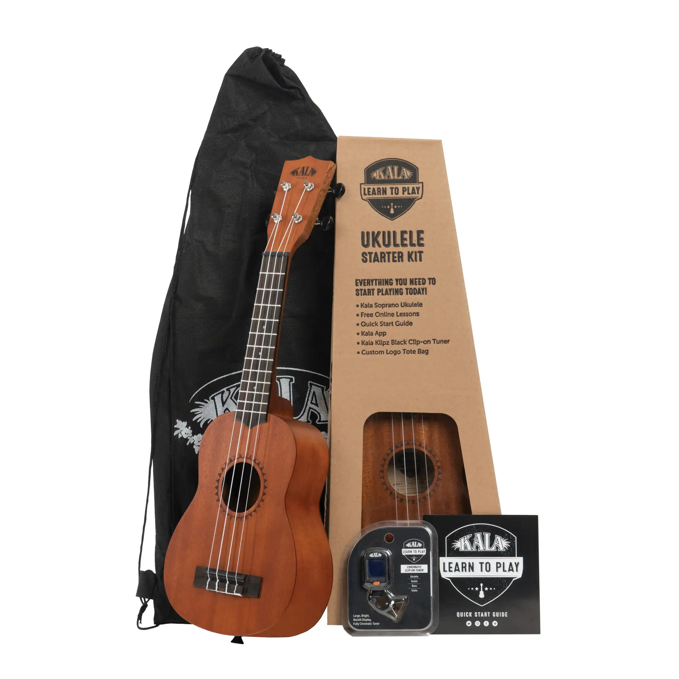Kala Learn To Play Soprano Ukulele Starter Kit - ukulele paket za po?etnike