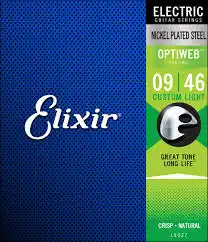 ELIXIR 19027 9-46 nickel plated steel OPTIWEB - žice za električnu gitaru