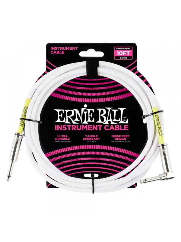 ERNIE BALL 6049 White 3m - instrumentalni kabel