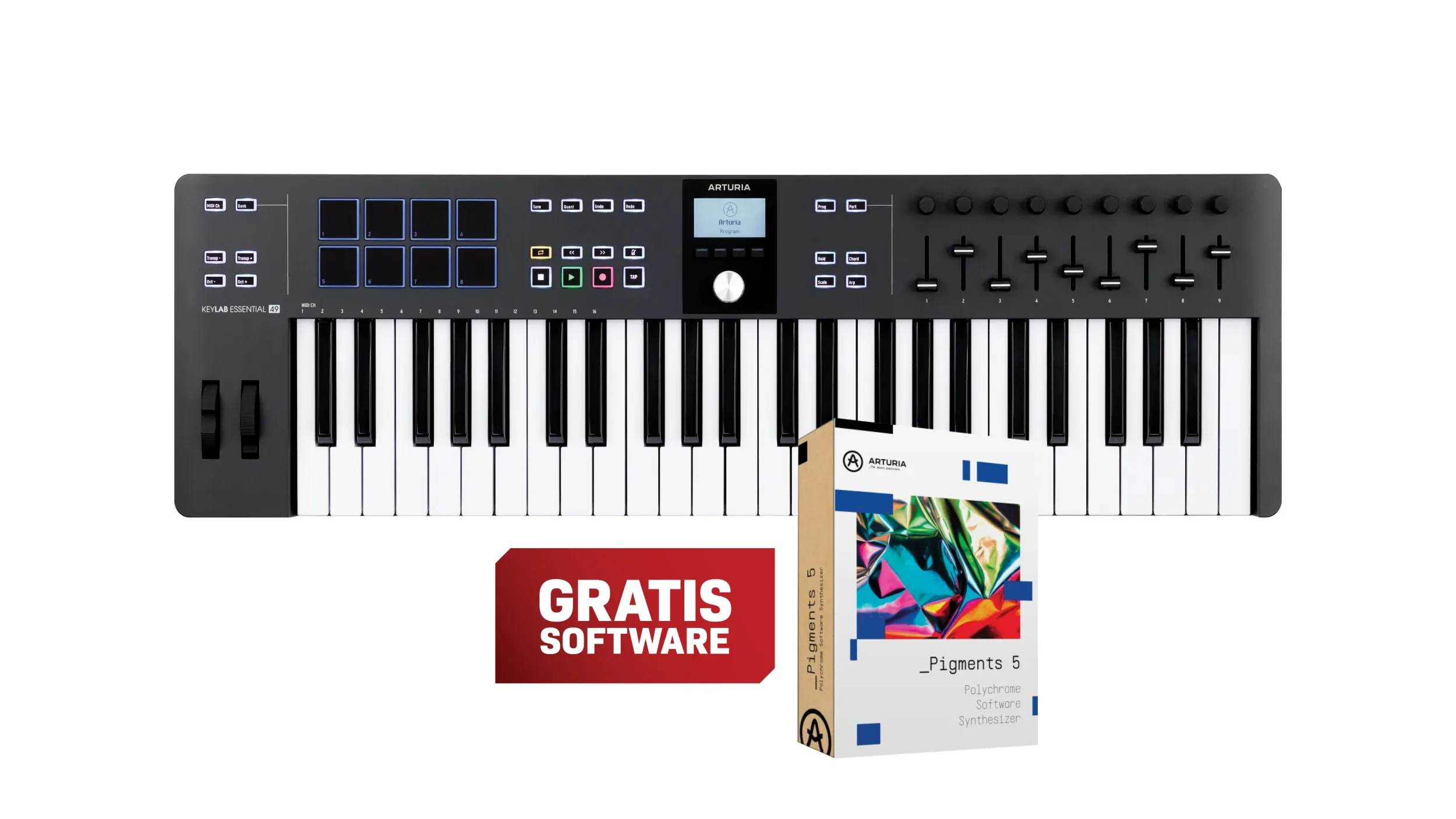 Arturia KeyLAB Essential 49 Mk3 Black - MIDI klavijatura