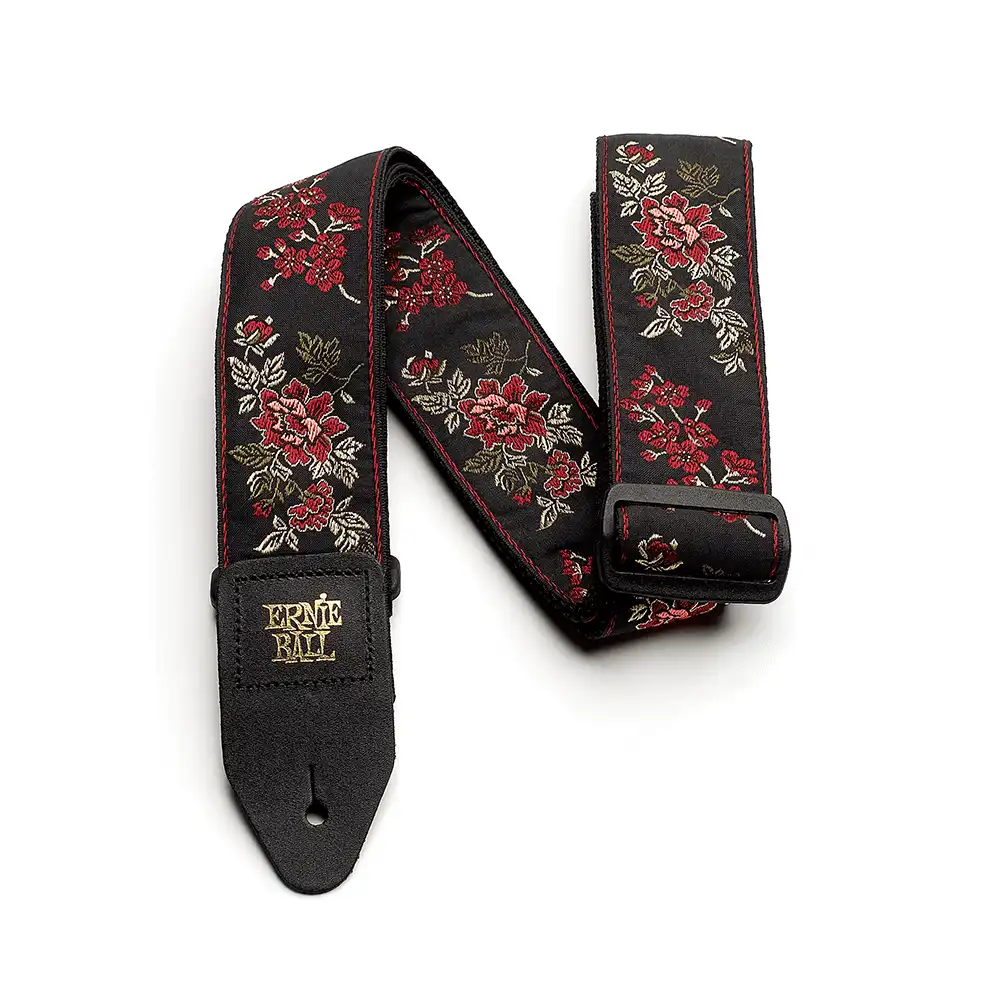 ERNIE BALL 4142 JACQUARD Red Rose - remen za gitaru