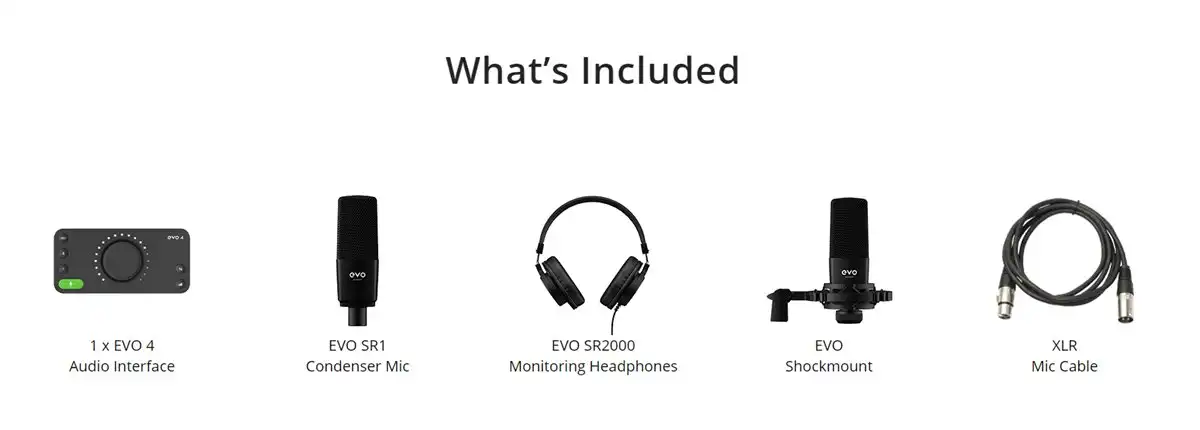 Audient EVO Start Recording Bundle - komplet za studijsko snimanje