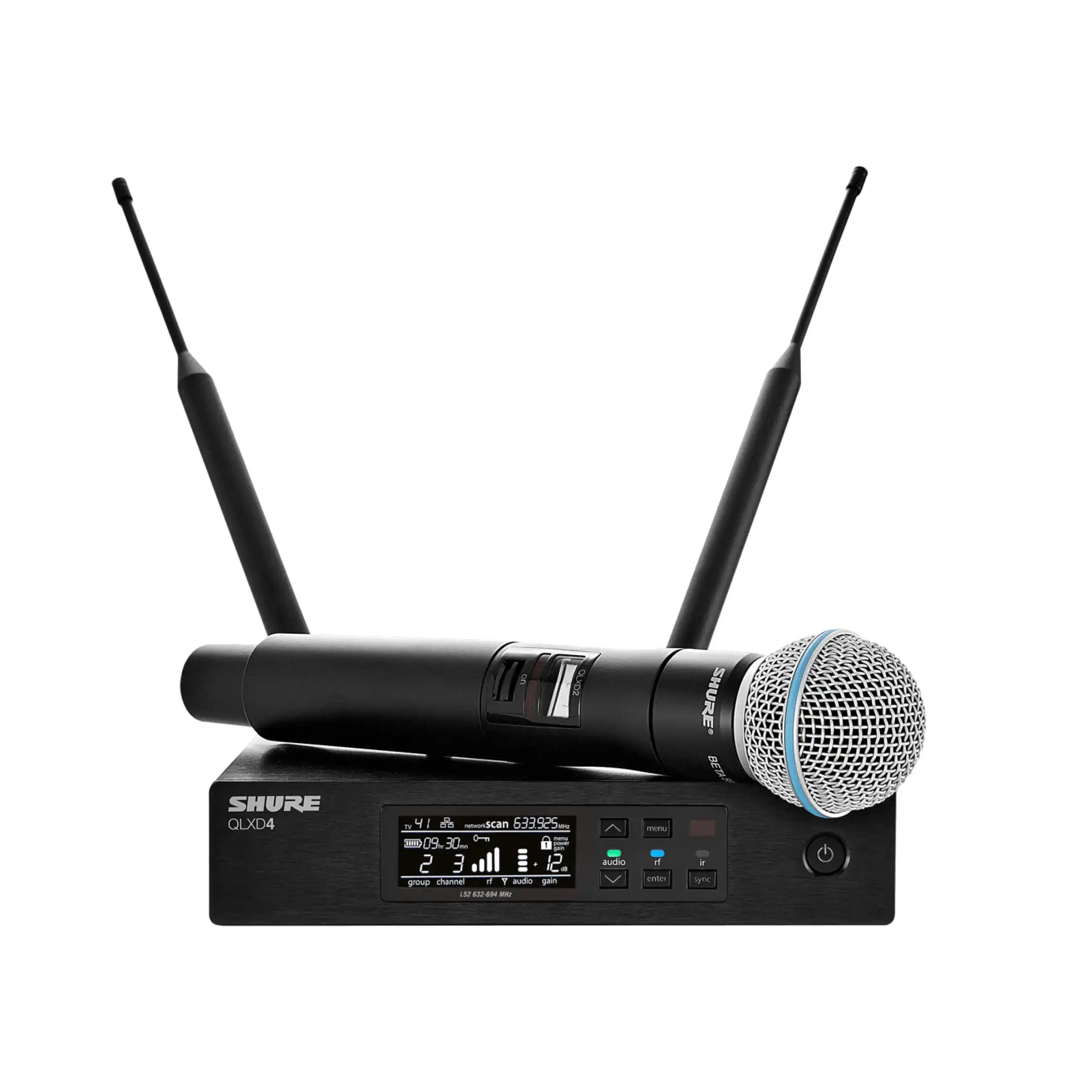 SHURE QLXD24E/B58 - bežični set H51: 534-598 MHz